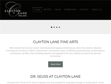 Tablet Screenshot of claytonlaneart.com